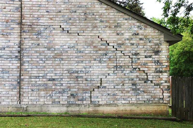 foundation problems cracking brick
