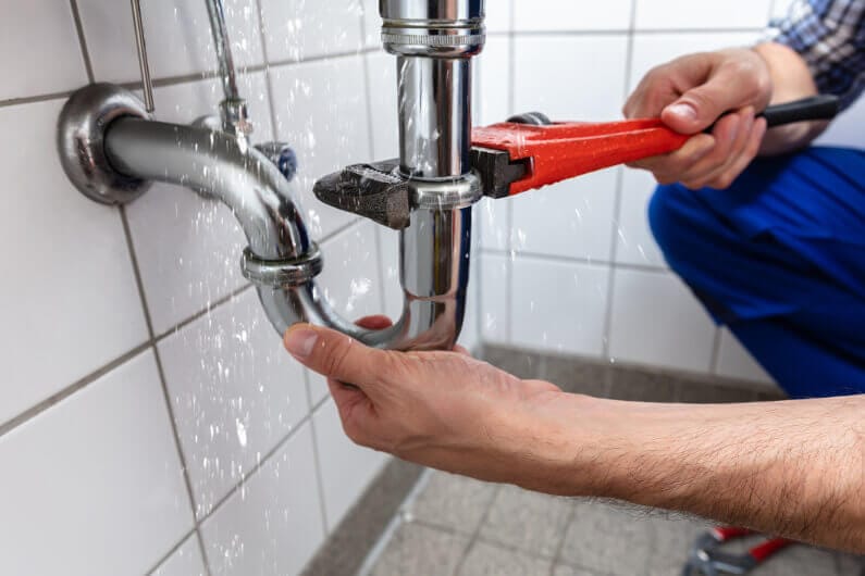 pipe leaking