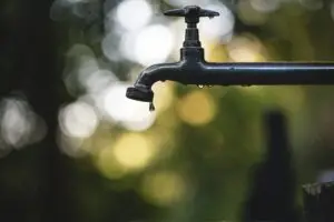 a water dripping from a faucet