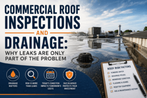 commercial roof inspections and drainage