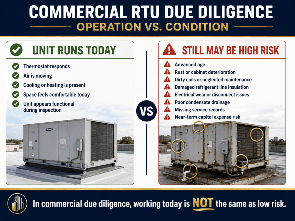 commercial rooftop unit due diligence