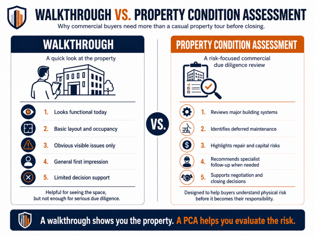 walkthrough vs pca
