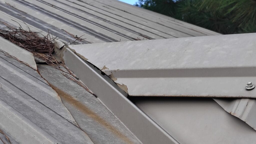 Example of roofing issue