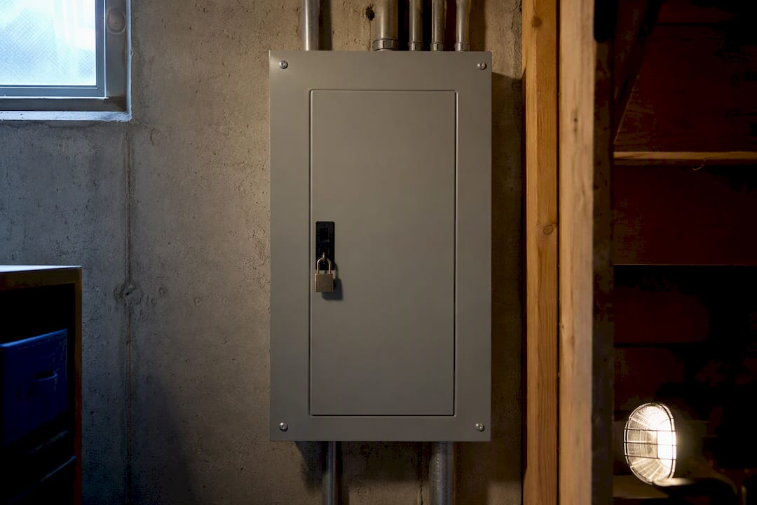 Locked electrical panel limiting inspection access