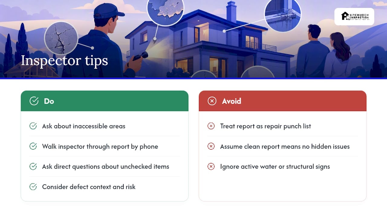 What Inspectors Wish Buyers and Sellers Understood — overview diagram