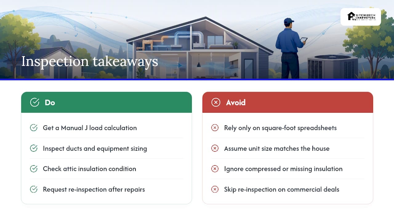 What Years Of Inspections Taught Me About AC Sizing — overview diagram