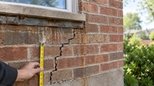 what causes cracks in brick veneer brick crack