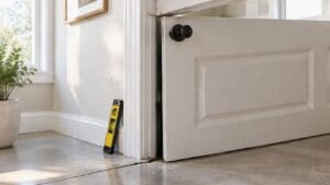 why are my doors sticking foundation problem door level