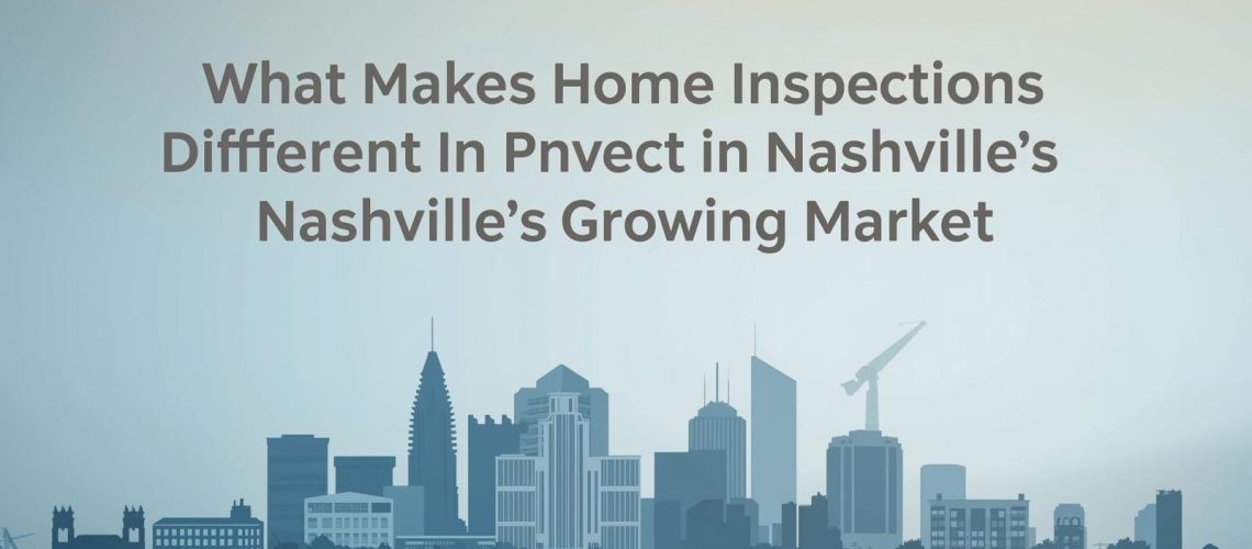 Blog Header Graphic for What Makes Home Inspections Different in Nashville's Growing Market